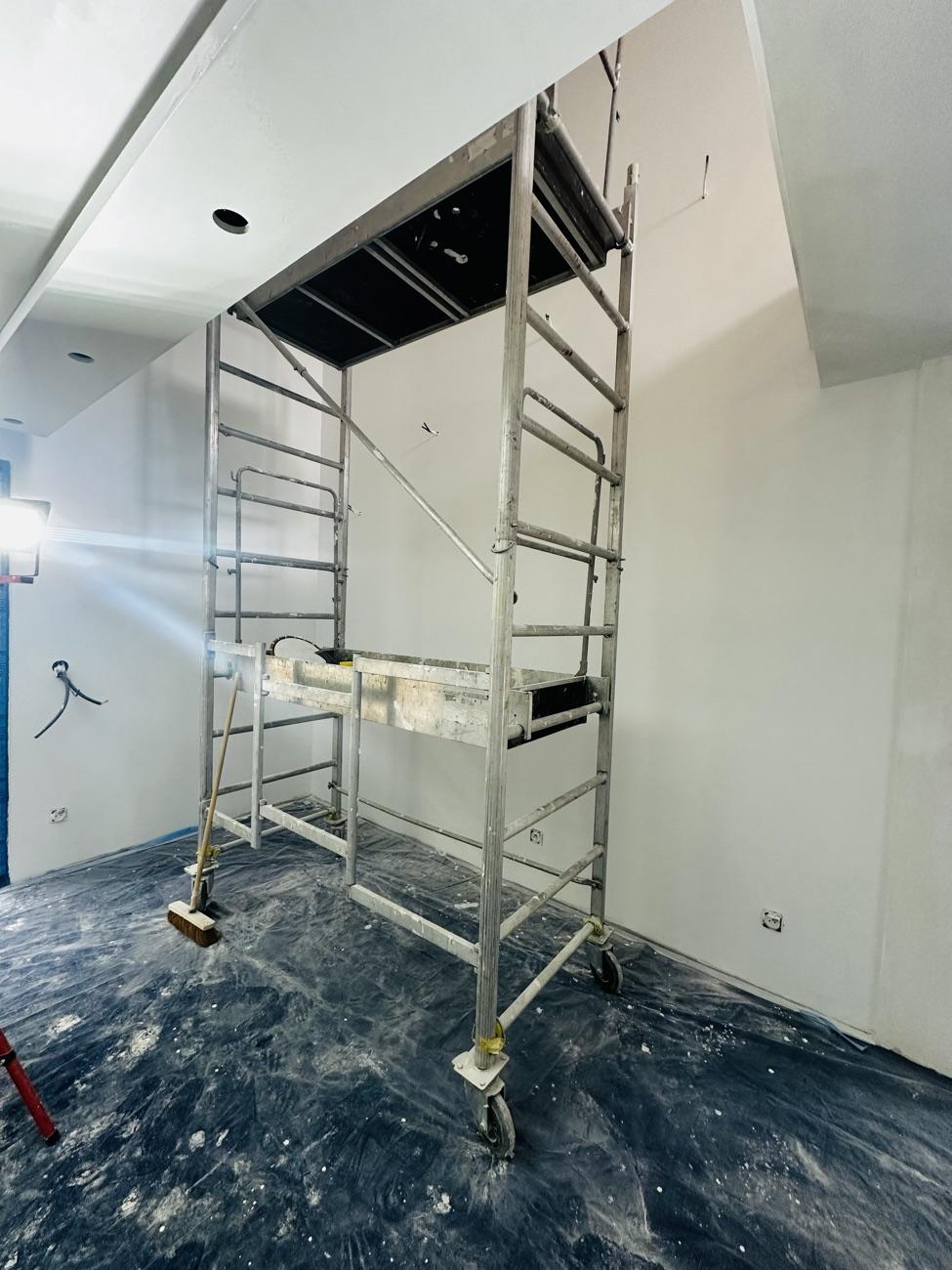 Chantier d'isolation et de placo en cours près d'Alençon